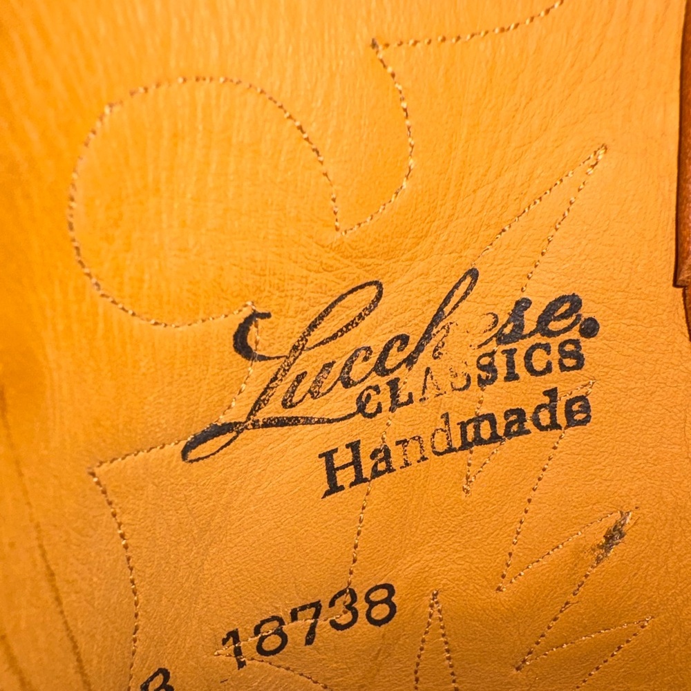 ❤️ Lucchese Classics Women’s Brown Western Cowboy Boots w/ Embroidered Design ❤️ - Picture 9 of 13